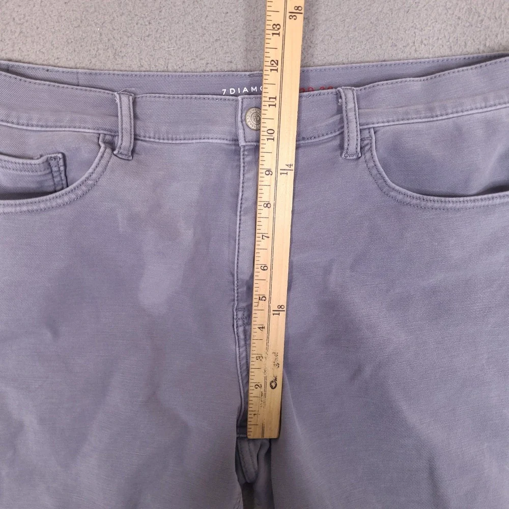 7Diamonds Generation 5 Pocket Jeans Men's 38x29 Gray Denim‎ Stretch Straight Leg